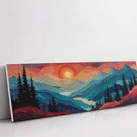 Sunset Layers Across Silent Peaks