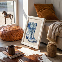 Wildflower Cowgirl Dreams - Blue Western Boots