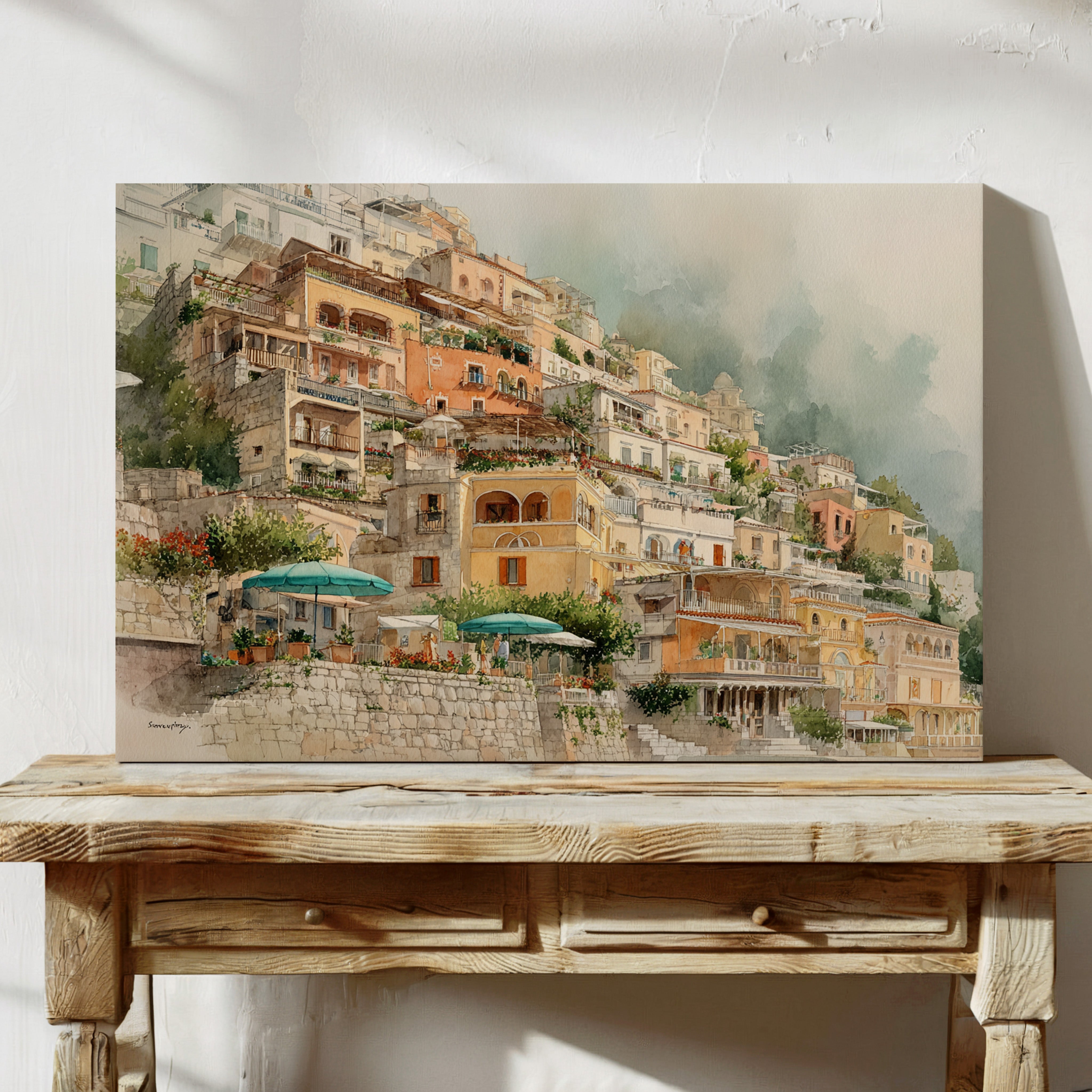 Sunlit Terraces Along Amalfi's Edge
