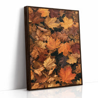 Leaf Me Alone, I’m Resting, print in a brown wood frame
