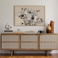 Cosmos Blooms In Graphite Grace