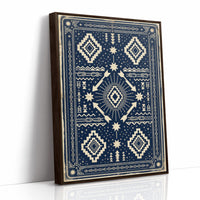 Indigo Southwestern Star Pattern