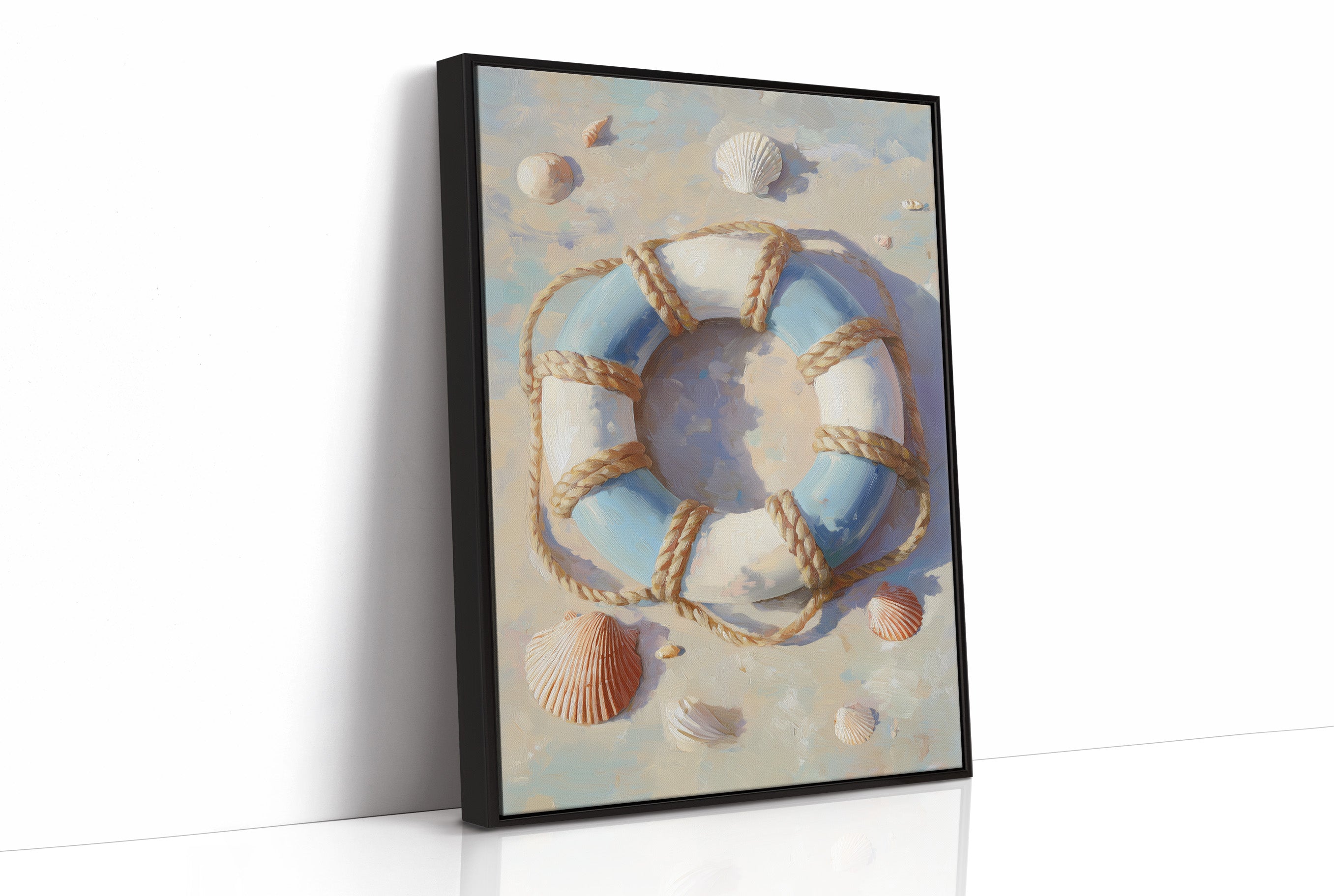 Coastal Memories In Wooden Frame