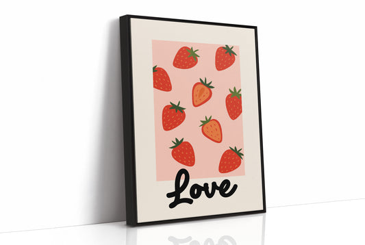 Sweet Summer On Pink Canvas