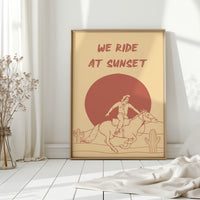 Desert Horses Chase Golden Hours