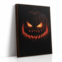 Lit From Within, Not In A Nice Way, print in a brown wood frame