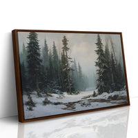 Winter Pines Guard Silent Stream