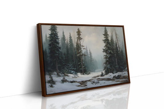 Winter Pines Guard Silent Stream