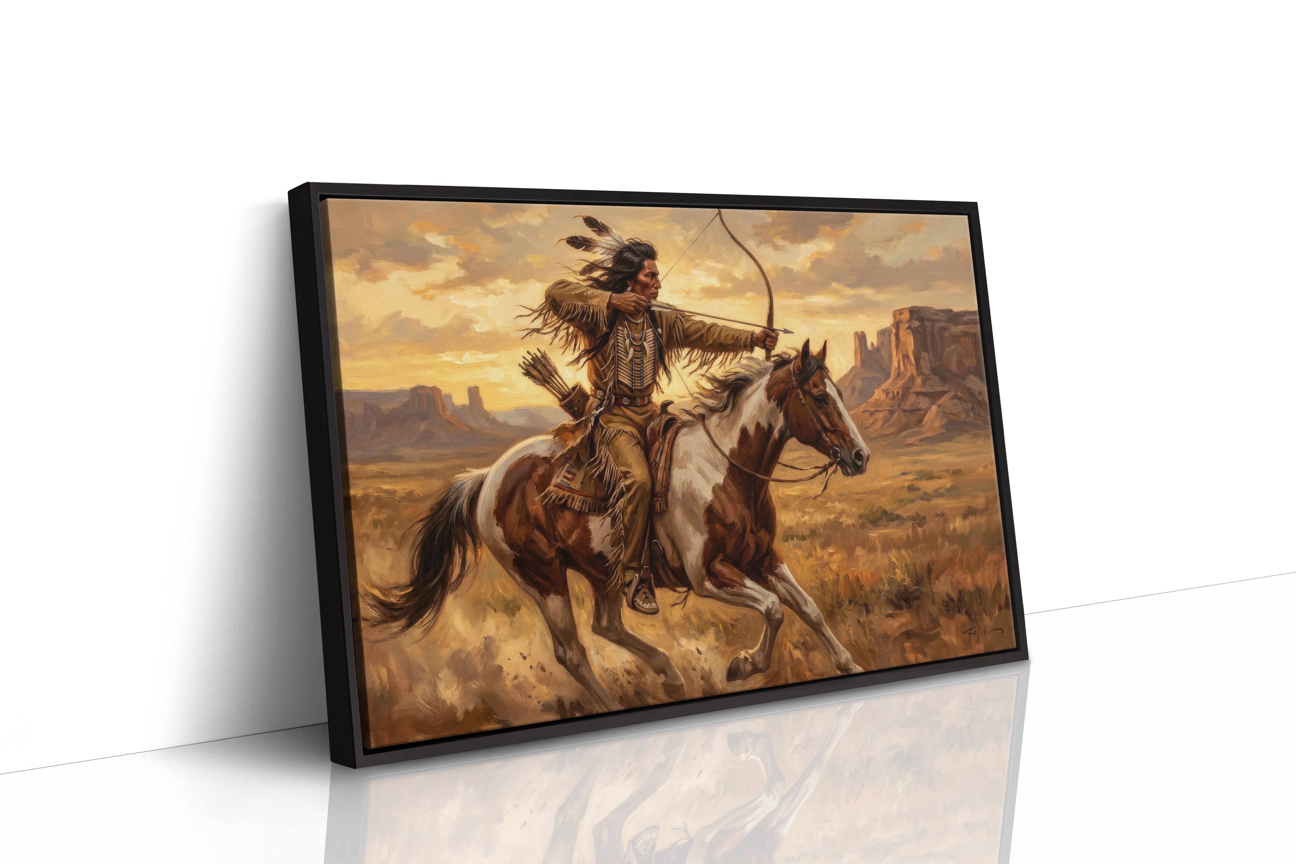 Desert Rider Drawing His Bow