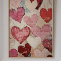 Textured Love – Romantic Heart Wall Art, Abstract Valentine’s Day Decor