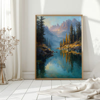 Peaks Paint Gold On Alpine Waters