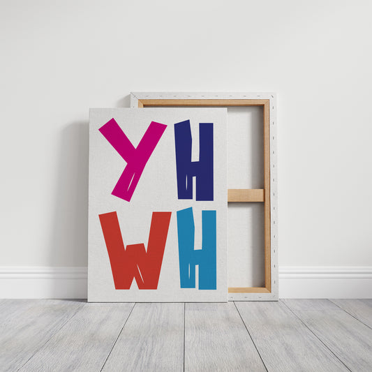 Vibrant Letters Declare Modern Expression