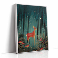 Fireflies Dance With Forest Fawn