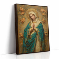 Sacred Prayers In Teal Gold