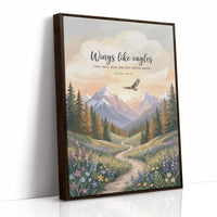 Wings Like Eagles: Alpine Meadow Scripture Print
