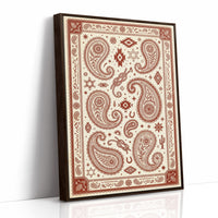 Rust Paisley Western Bandana Print