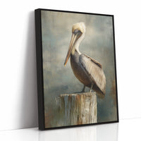 Coastal Watcher On Weathered Perch