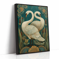 Elegant Duet Against Emerald Waters