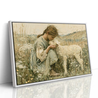 A Girl and Her Lamb