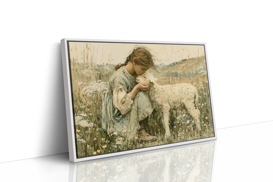 A Girl and Her Lamb