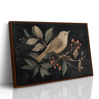 Songbird Among Autumn Berries