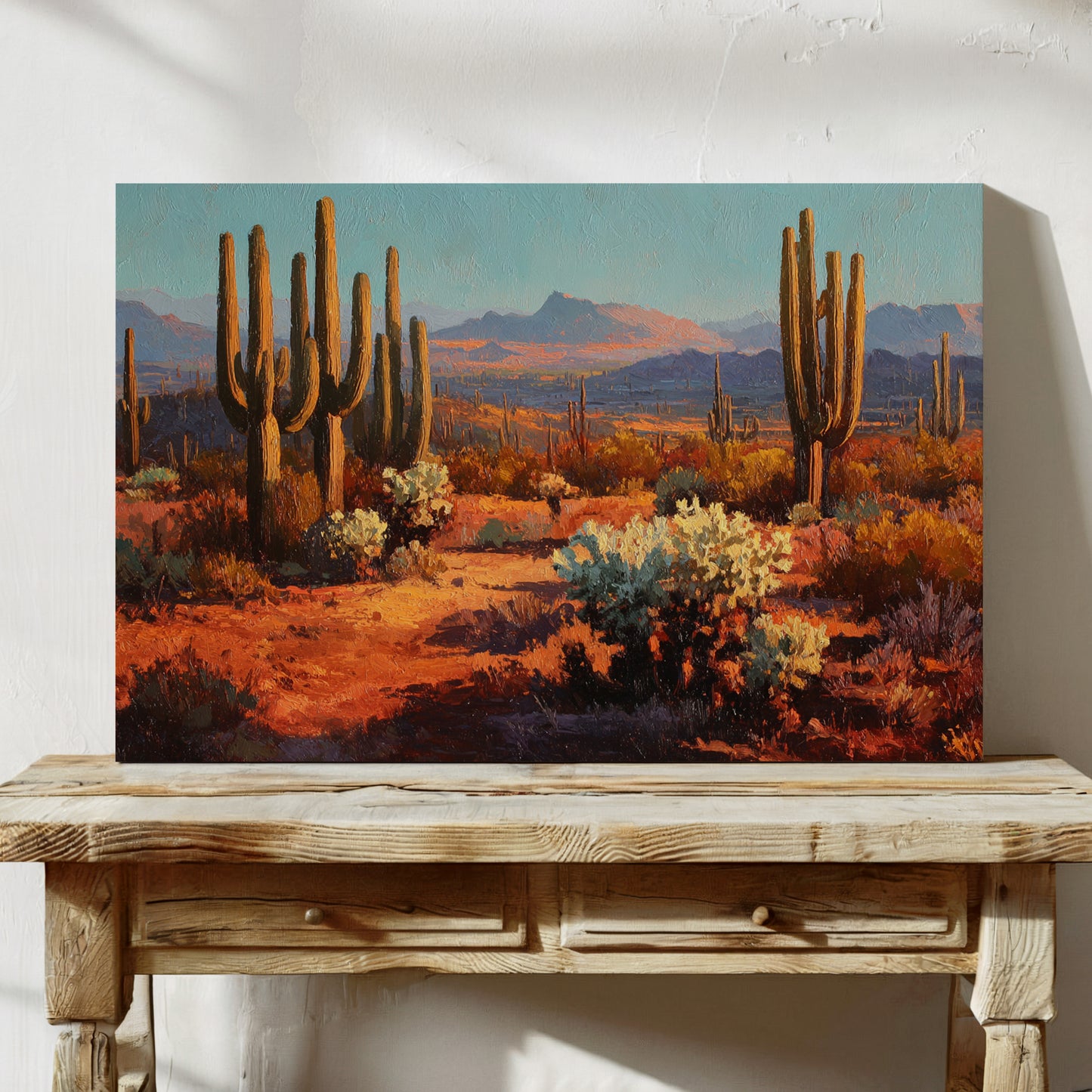 Copper Light Bathes Desert Giants