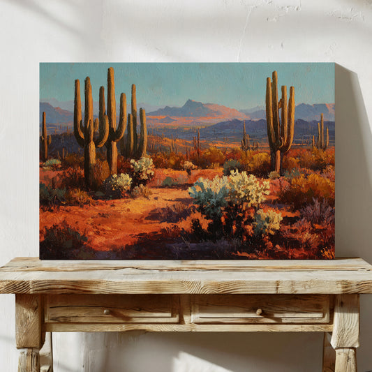 Copper Light Bathes Desert Giants