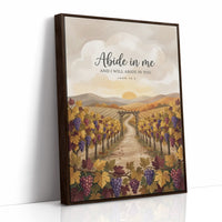 Abide in Me: Vineyard Scripture Print