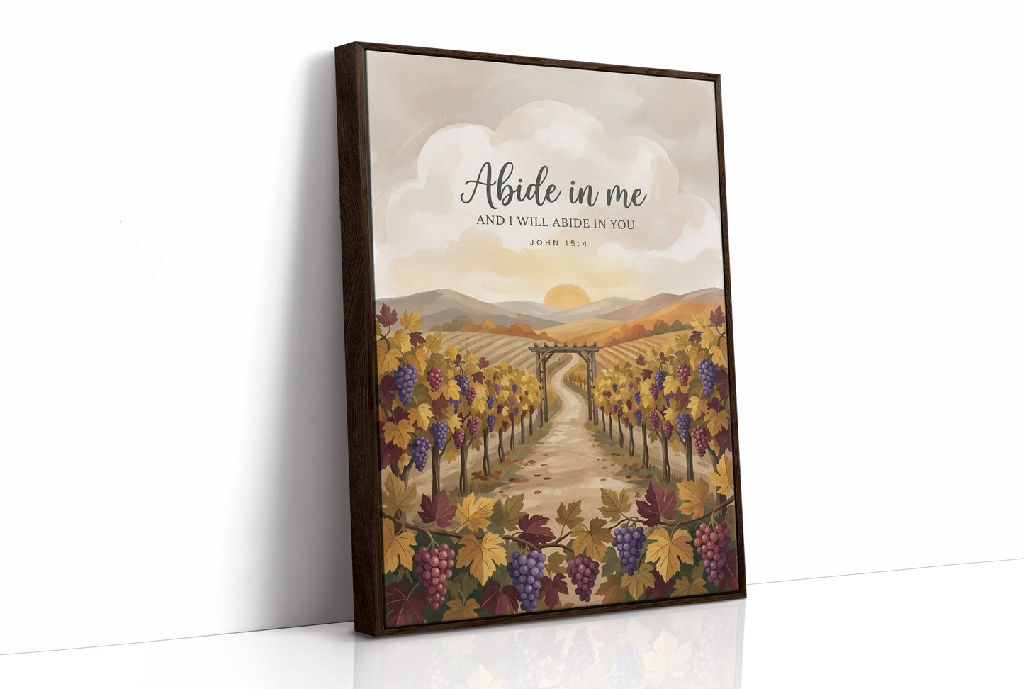 Abide in Me: Vineyard Scripture Print