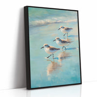 Shoreline Trio At Morning Tide