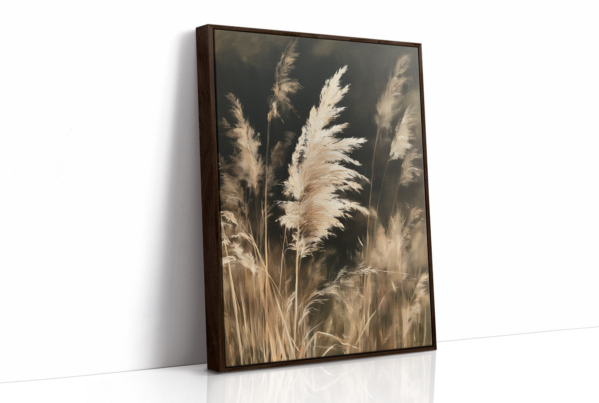 Gone With The Wind, Fluff Included, print in a brown wood frame