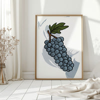 Vineyard Sketches In Steel Blue