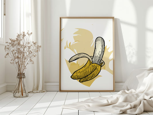 Banana Sketches Its Morning Story