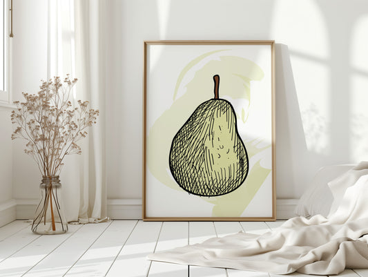 Simple Pear Sketches Autumn Memories