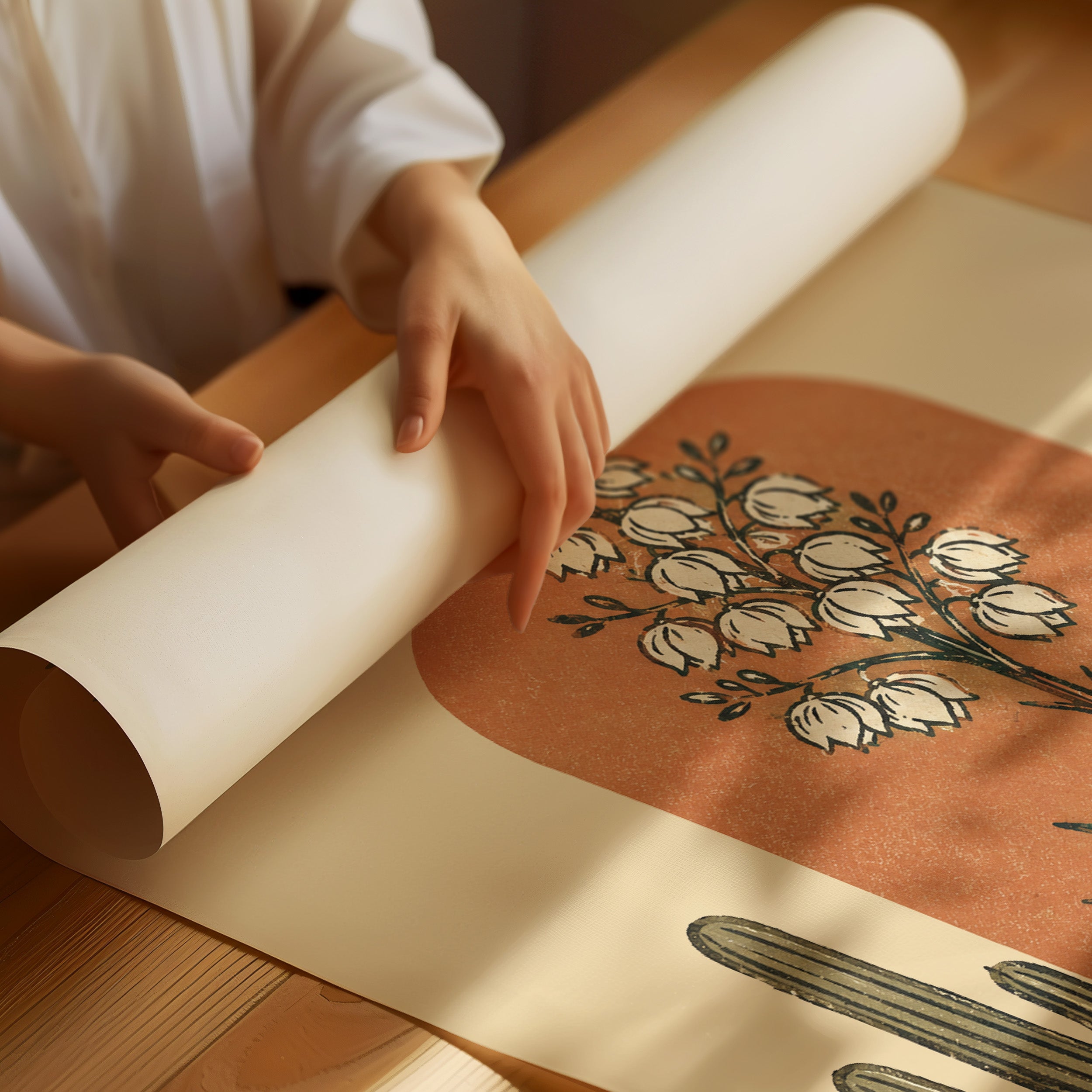Desert Flower — Arched Yucca Botanical Print