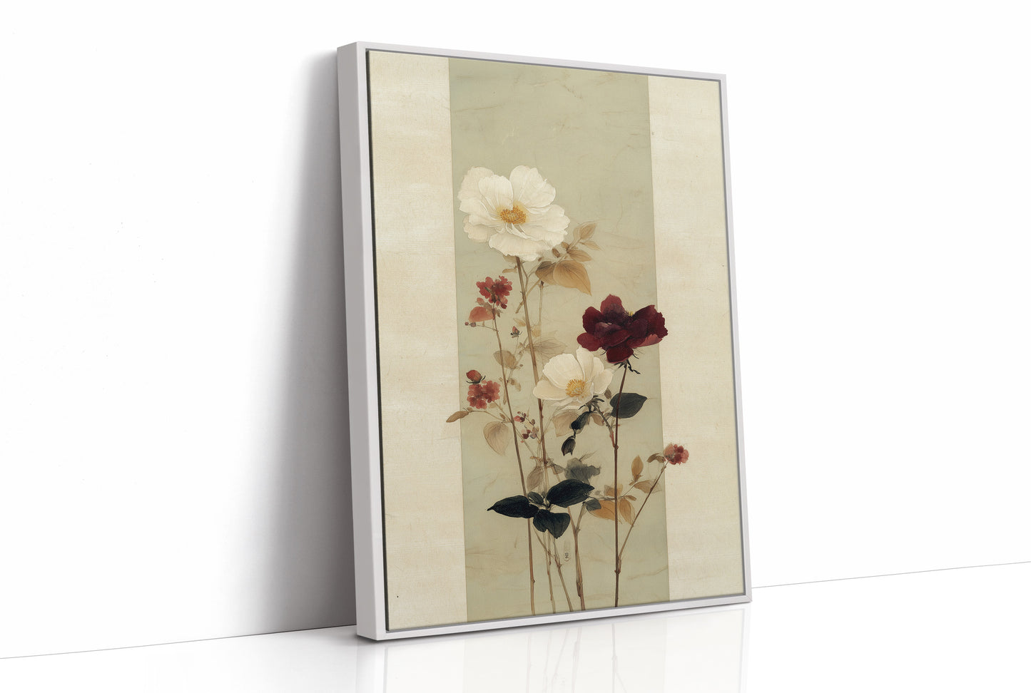 Roses Cast Shadows In Morning Light