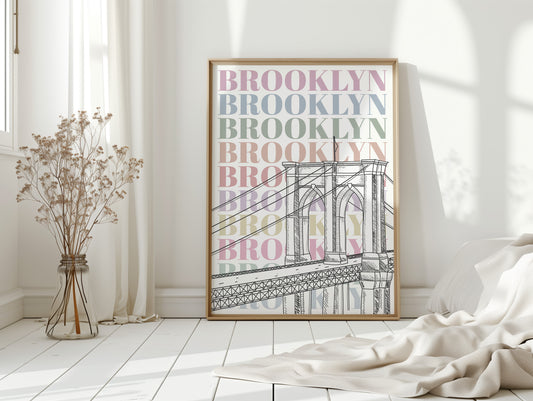 Pastel Stories Cross Brooklyn Bridge