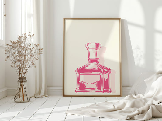 Pink Crystal Holds Midnight Stories