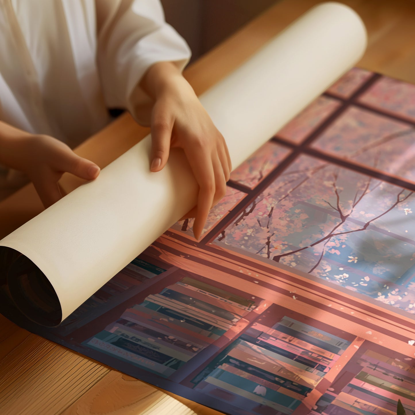 Pages Beneath Cherry Blossoms
