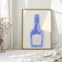 Periwinkle Glass Holds Empty Stories