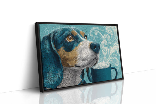 Beagle and the Steaming Mug