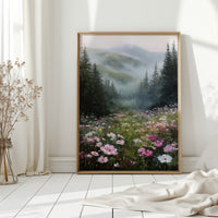Mountain Meadow Wakes In Pink