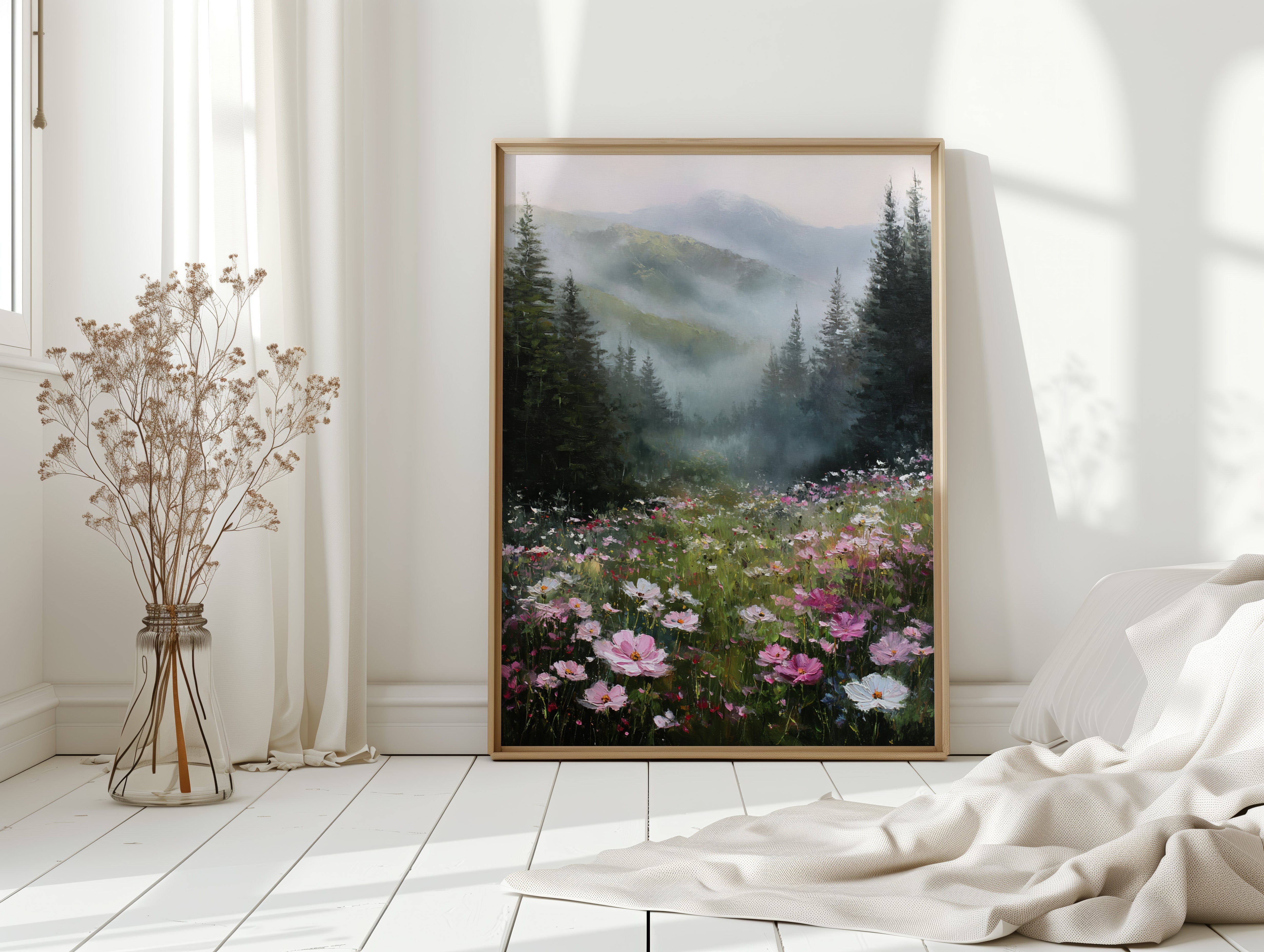 Mountain Meadow Wakes In Pink