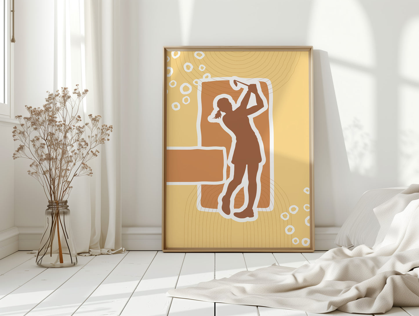 Copper Notes Float Through Golden Air