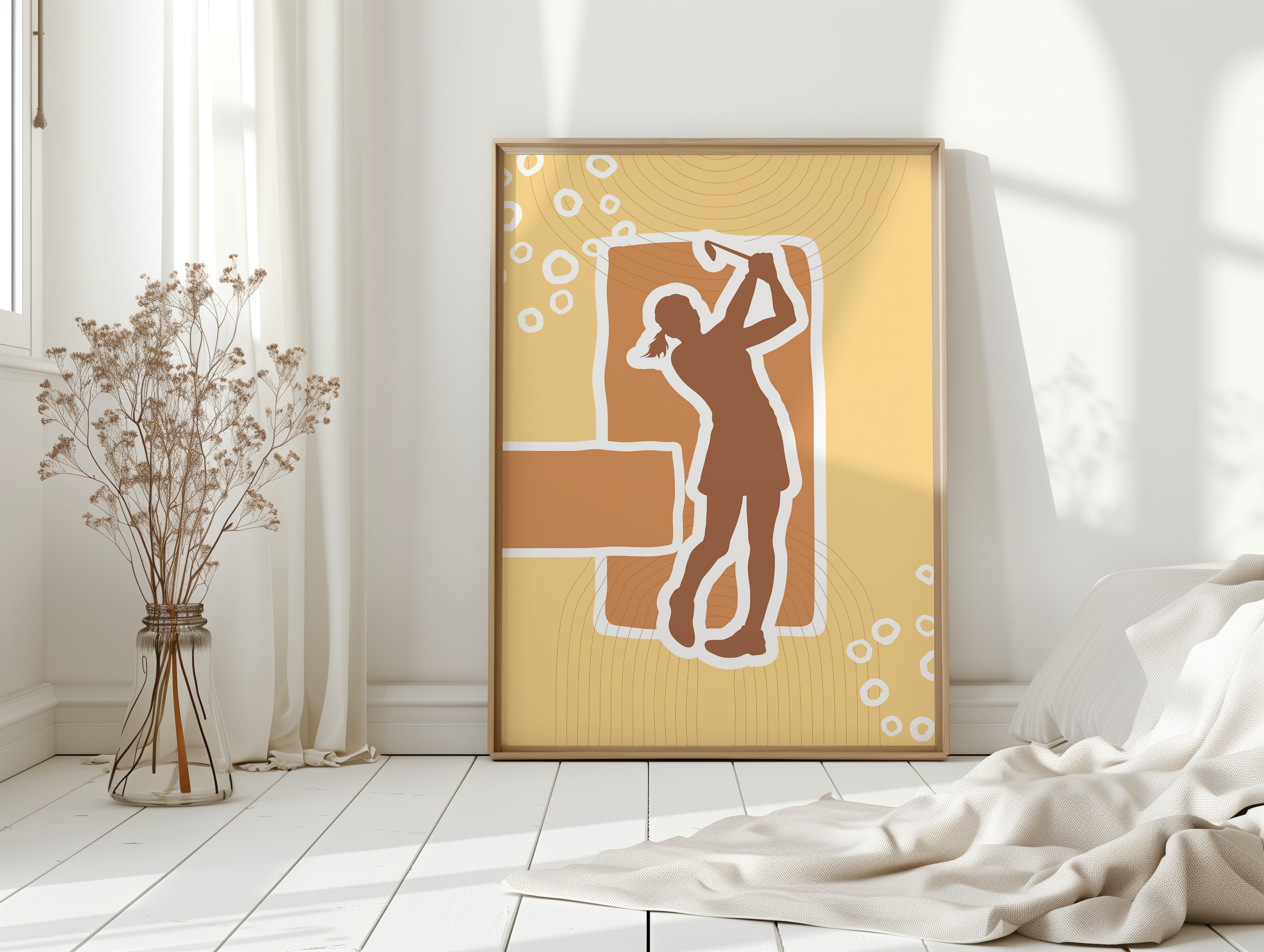 Copper Notes Float Through Golden Air