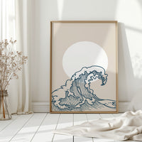 Ocean Lines Dance With Moonlight