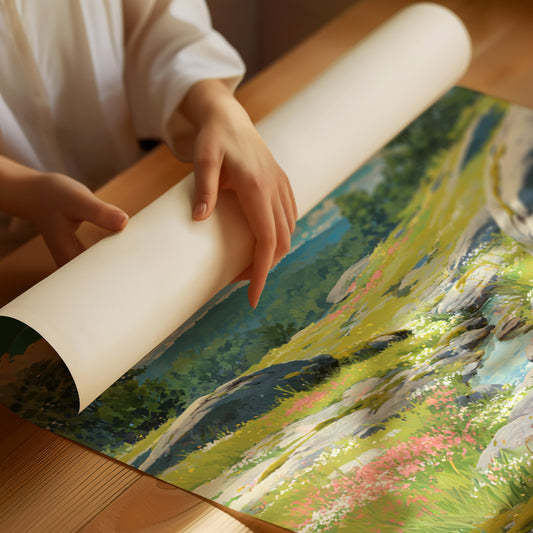 Meandering Through Sunlit Meadows