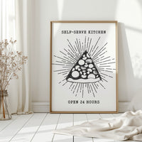 Midnight Pizza Glows Like Stars