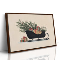 Sleigh Silhouette Carries Winter's Promise