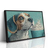 Beagle and the Whipped Cream Cup